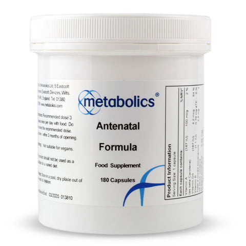 Antenatal Formula (Pot of 180 capsules) - Metabolics