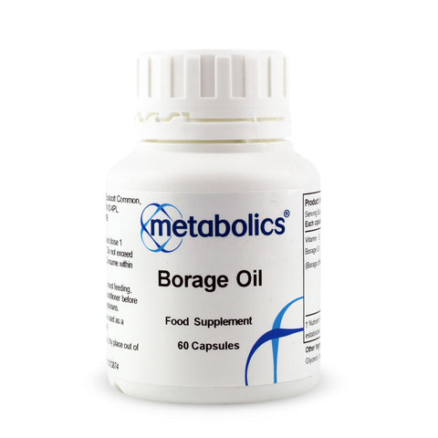 Borage Oil 1000mg (Pot of 60 soft gel capsules) - Metabolics