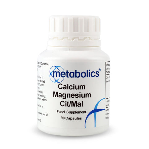 Calcium Magnesium Cit/Mal (Pot Of 90 Capsules) - Metabolics