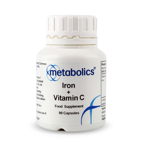 Iron + Vitamin C (Pot Of 90 Capsules) - Metabolics