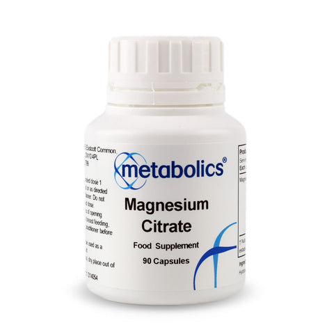 Magnesium Citrate (Pot of 90 capsules) - Metabolics