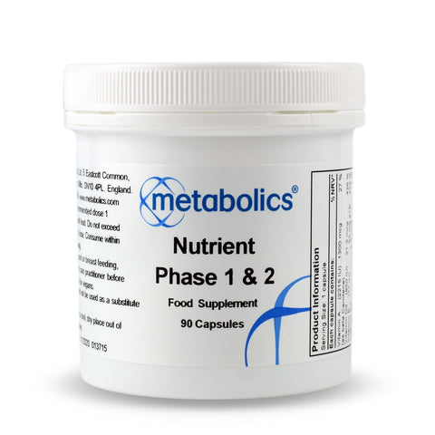 Nutrient Phase 1+2 (Pot of 90 capsules) - Metabolics