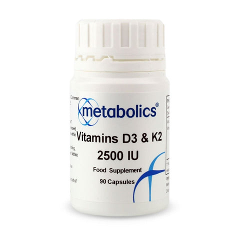 Vitamin D3 and K2 2500 IU - Metabolics