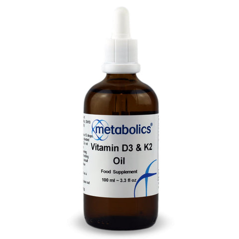 Vitamin D3 and K2 Oil 100ml - Metabolics