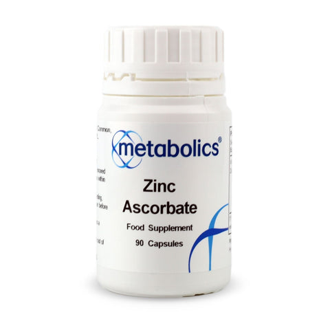 Zinc Ascorbate (Pot of 90 capsules) - Metabolics