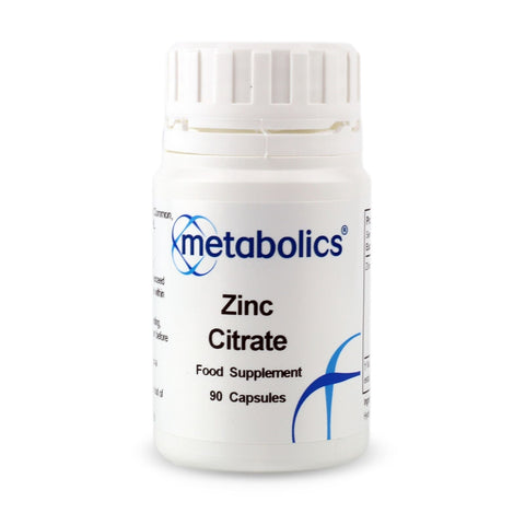 Zinc Citrate (Pot of 90 capsules) - Metabolics